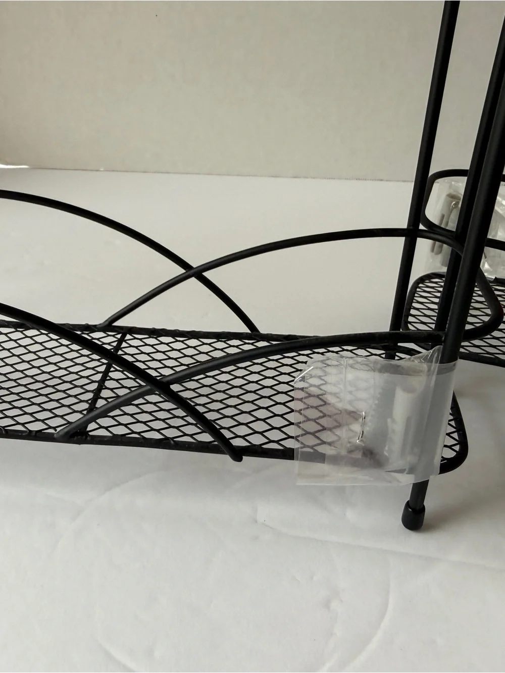 Black Metal Nail Polish Craft Rack Organizer